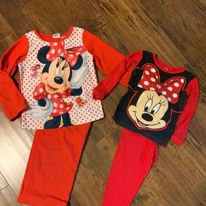 Minnie Mouse Pajamas Girls 4T
